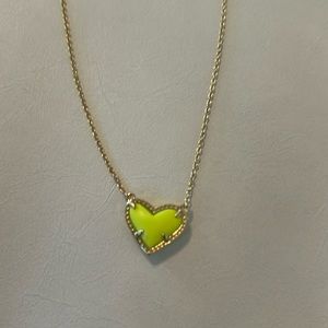 Kendra Scott Neon Heart Necklace